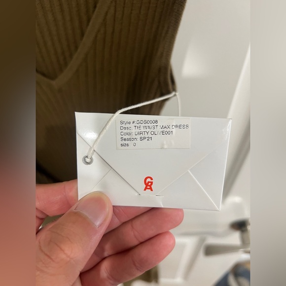 Good American Tie Waist Max Dress (sz 0) - Picture 4 of 5